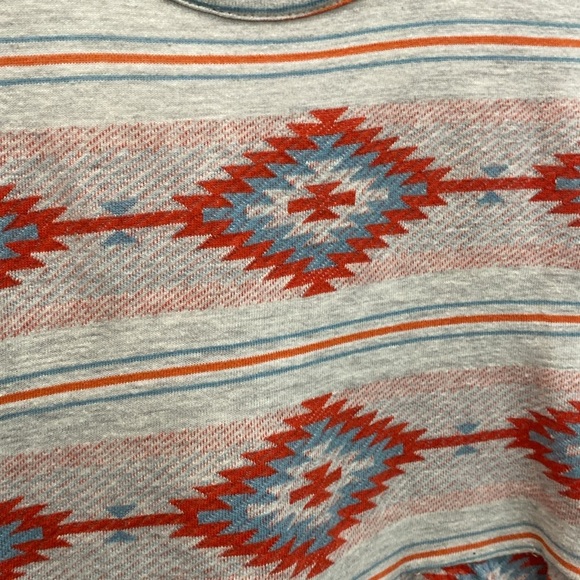 Obey Aztec Patterned Mini Dress Red and Grey - Picture 5 of 11